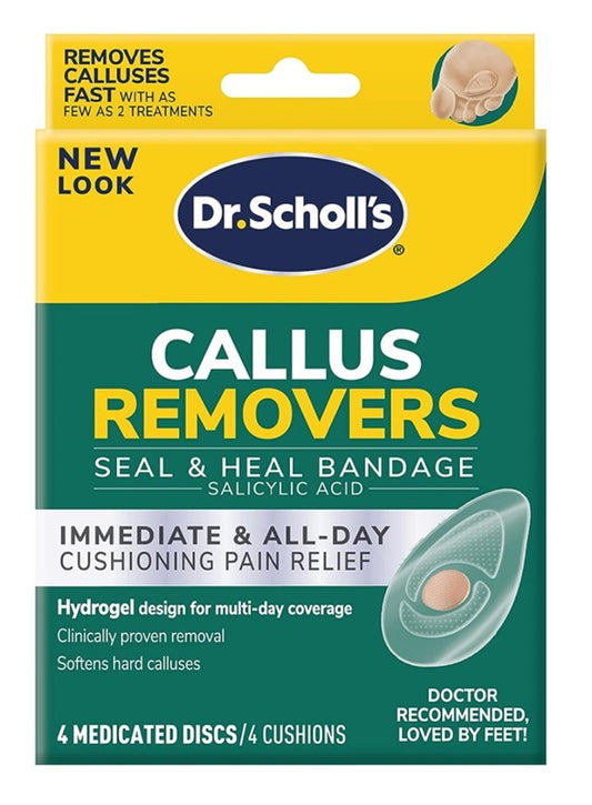 Dr. Scholls Callus Removers 4 Cushions - 4 Medicated Discs