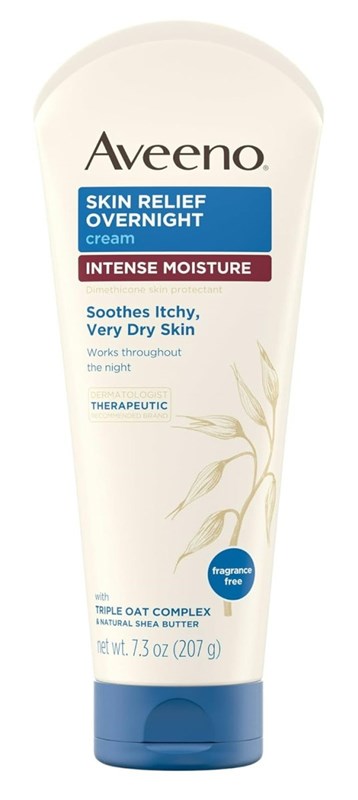 Aveeno Cream Intense Moisture Skin Relief Overnight 7.3oz