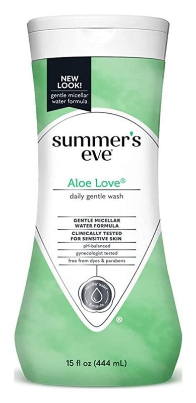 Summers Eve Cleansing Wash 15oz Aloe Love(Sensitive Skin)