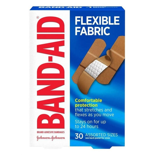 Band-Aid Flexible Fabric 30 Count Assorted Sizes