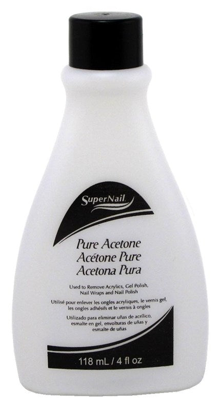 Super Nail 4oz Pure Acetone Polish Remover (Clear)