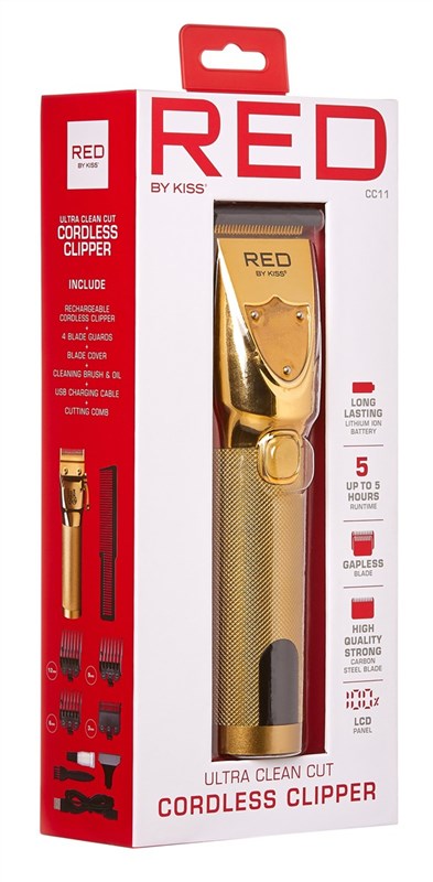 Kiss Red Clipper Ultra Clean Cut Cordless
