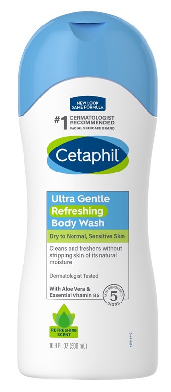 Cetaphil Body Wash Ultra Gentle Refreshing 16.9oz