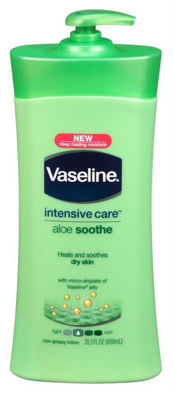 Vaseline Intensive Care Lotion 20.3oz Aloe Soothe Pump (Dry)