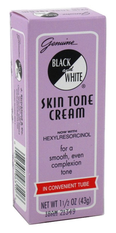 Black & White Skin Tone Cream Tube 1.5oz