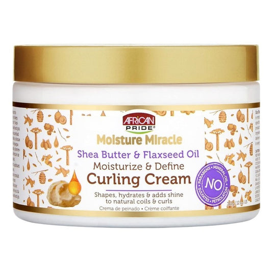 African Pride Curling Cream Shea Butter/Flaxseed Oil 12oz
