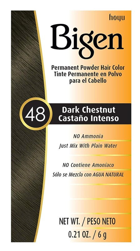 Bigen Powder Hair Color #48 Dark Chestnut 0.21oz