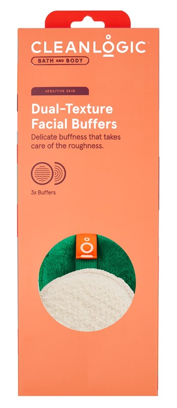 Clean Logic Bath & Body Dual Texture Facial Buffers