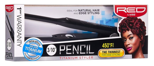Kiss Red Pencil Titanium Styler 3/10Inch