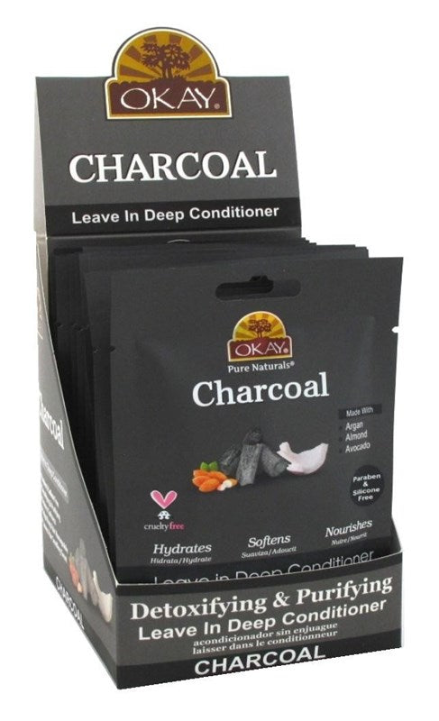 Okay Leave-In Deep Cond Pks Charcoal (12in)