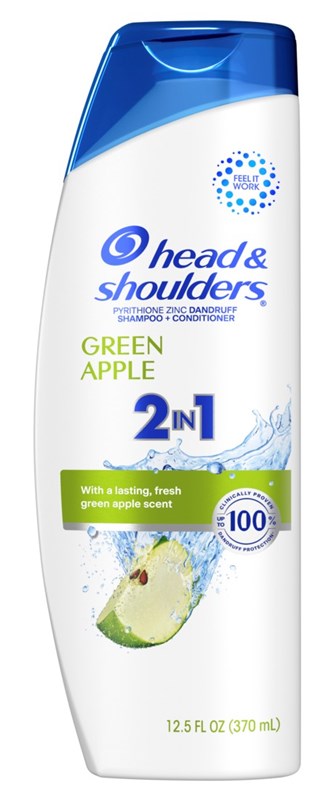 Head & Shoulders Shampoo Green Apple 2-In-1 12.5oz