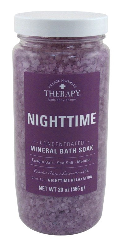 Village Nat. Aches+Pains Night Mineral Bath Soak 20oz
