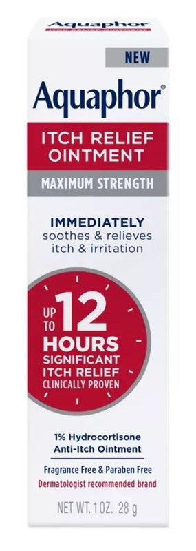 Aquaphor Itch Relief Ointment Maximum Strength 1oz