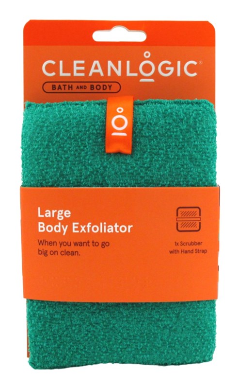 Clean Logic Bath & Body Large Body Exfoliator W/Strap