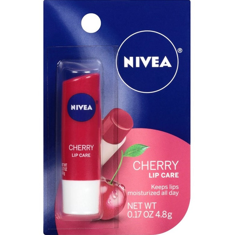 Nivea Lip Care Cherry 0.17oz (1PC) Display