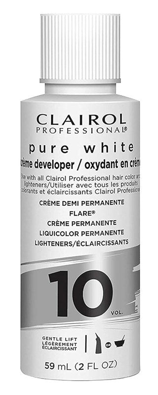 Clairol Pure White 10 Creme Developer Gentle Lift2oz(12in)