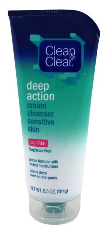 Clean & Clear Deep Action Cream Cleanser 6.5oz Oil-Free
