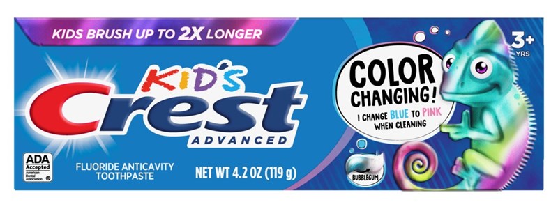 Crest Toothpaste 4.2oz Kids Color Changing
