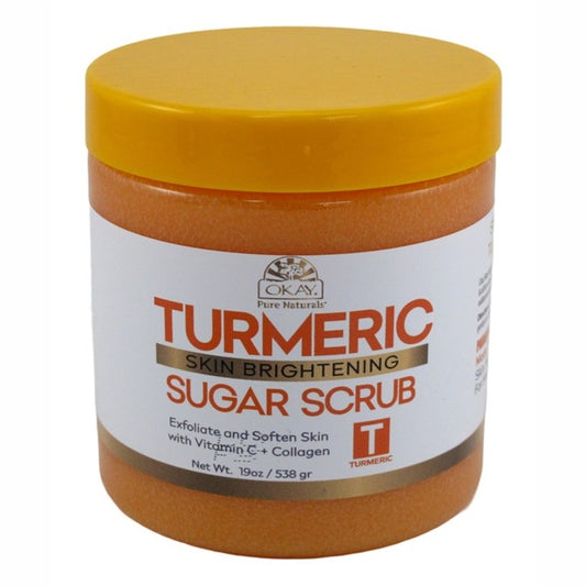 Okay Turmeric Facial Sugar Scrub 19oz Jar
