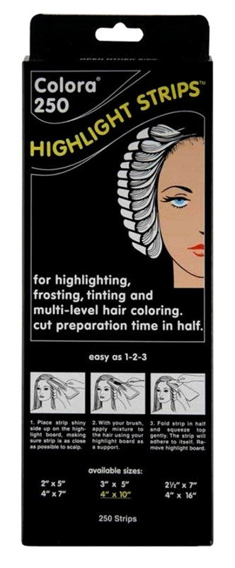Colora 250 Highlight Strips 4Inch X 10Inch