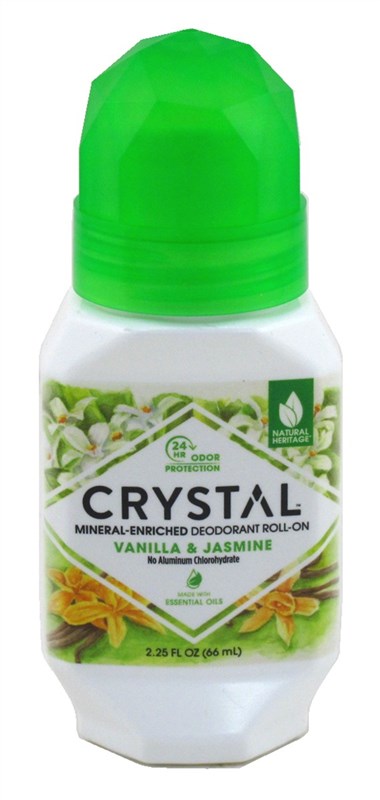 Crystal Deodorant Roll-On 2.25oz Vanilla Jasmine 24Hr
