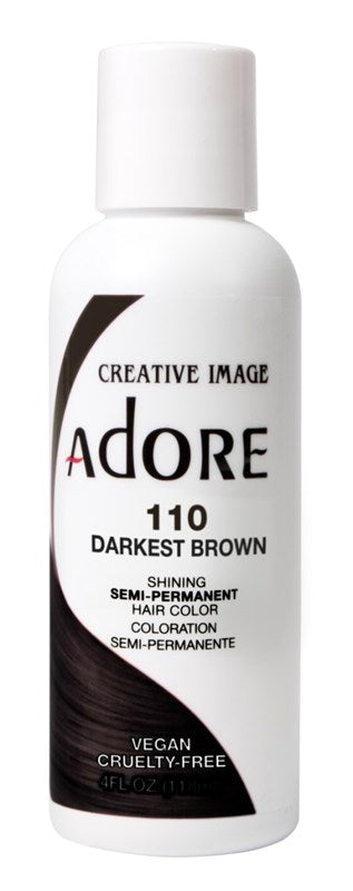 Adore Semi-Permanent Haircolor #110 Darkest Brown 4oz