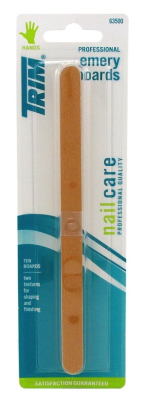 Trim Nail Care Emery Boards Long 7 Count 6.5Inch (1PC)
