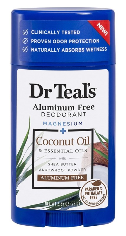 Dr Teals Deodorant Coconut Oil 2.65oz Aluminum-Free