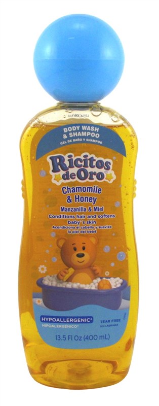 Ricitos De Oro Baby Body Wash & Shampoo Chamo / Honey 13.5oz
