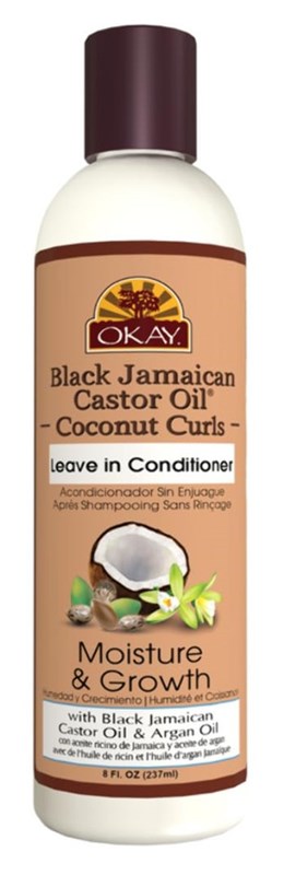 Okay Leave-In Conditioner Coconut Curls 8oz Castor Oil