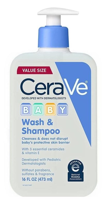 Cerave Baby Wash And Shampoo 16oz Pump