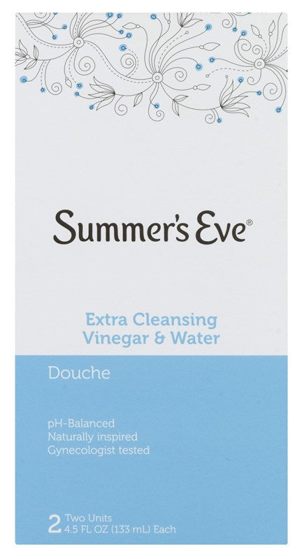 Summers Eve Douche Extra Cleansing Vinegar & Water 2 Ct