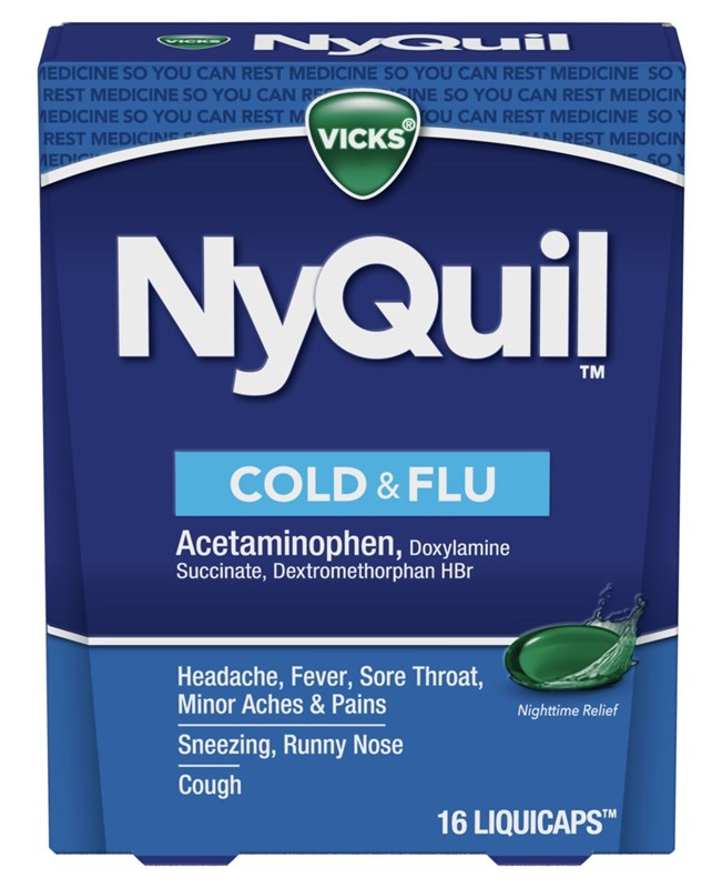 Vicks Nyquil Cold & Flu Liquicaps 16 Count