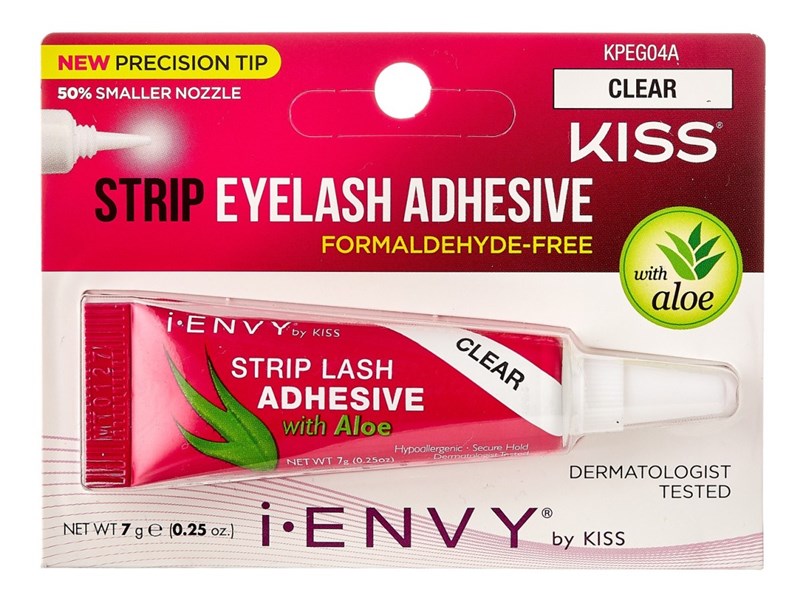 Kiss I Envy Eyelash Adhesive Strip With Aloe Clear 0.25oz