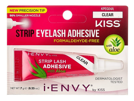Kiss I Envy Eyelash Adhesive Strip With Aloe Clear 0.25oz
