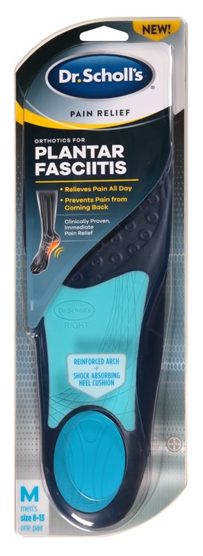 Dr. Scholls Plantar Fasciitis Orthotics Mens (Size 8-13)