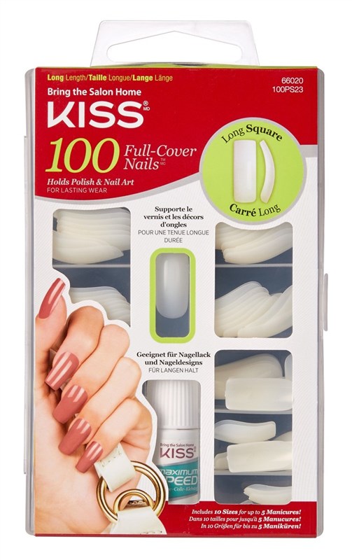 Kiss 100 Full Cover Nails Long Square