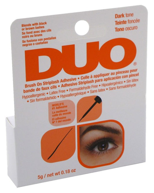 Duo Brush-On Striplash Adhesive Dark Tone 0.18oz