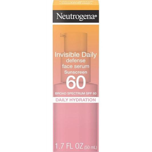 Neutrogena Invisible Daily Defense Spf60 Face Serum 1.7oz