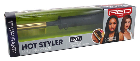 Kiss Red Hot Styler Pressing Comb