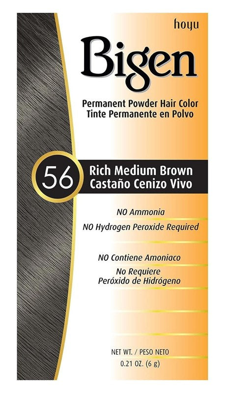 Bigen Powder Hair Color #56 Rich Medium Brown 0.21oz