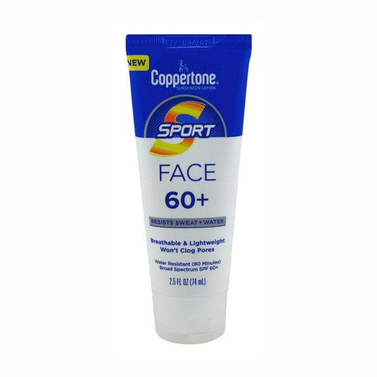Coppertone Spf#60+ Sport Face Lotion 2.5oz