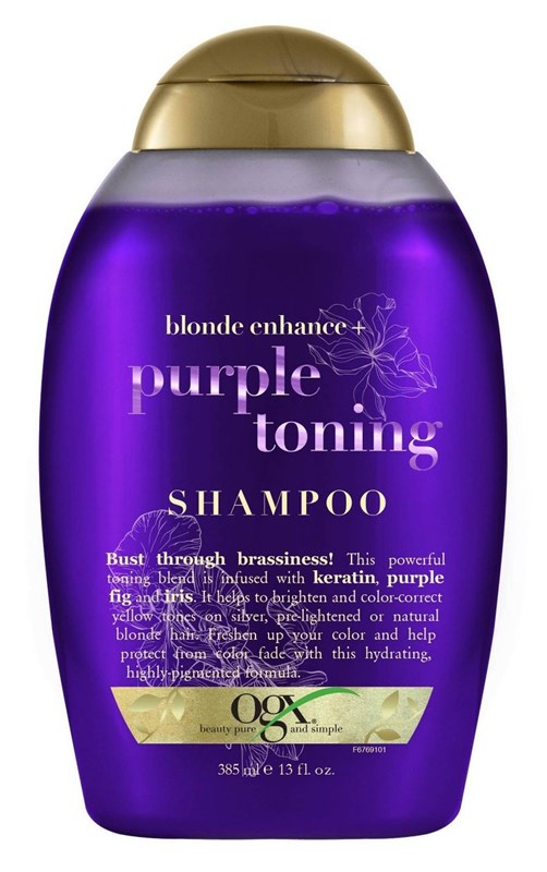 Ogx Shampoo Purple Toning 13oz .