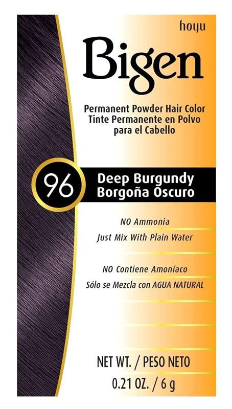Bigen Powder Hair Color #96 Deep Burgundy 0.21oz