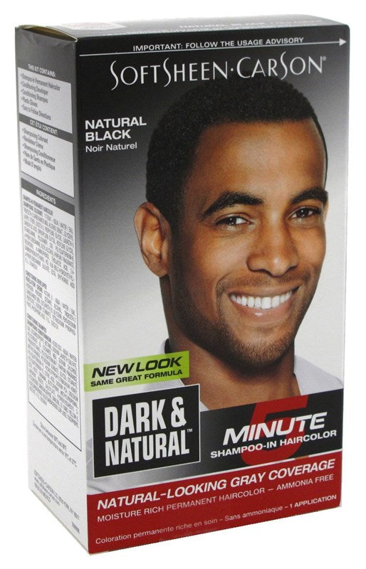 Dark & Natural Color Men Natural Black