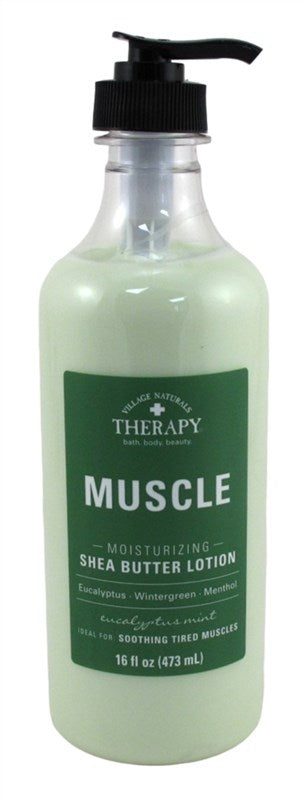 Village Nat. Lotion Muscle Shea Butter Moisturizing 16oz