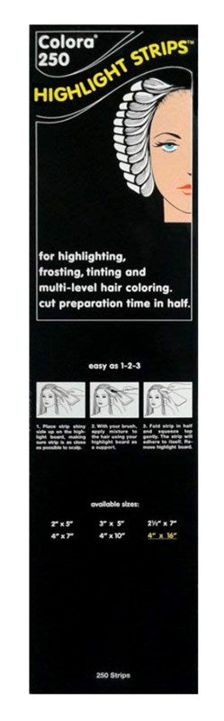 Colora 250 Highlight Strips 4Inch X 16Inch