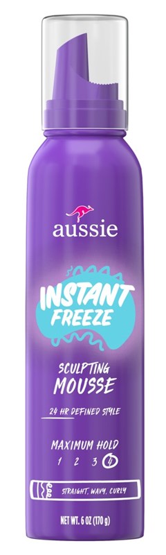 Aussie Instant Freeze Mousse Sculpting Maximum Hold 6oz