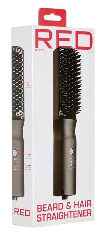 Kiss Red Beard And Hair Straightener