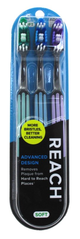 Reach Toothbrush Advanced Design Soft 3 Count (1PC)
